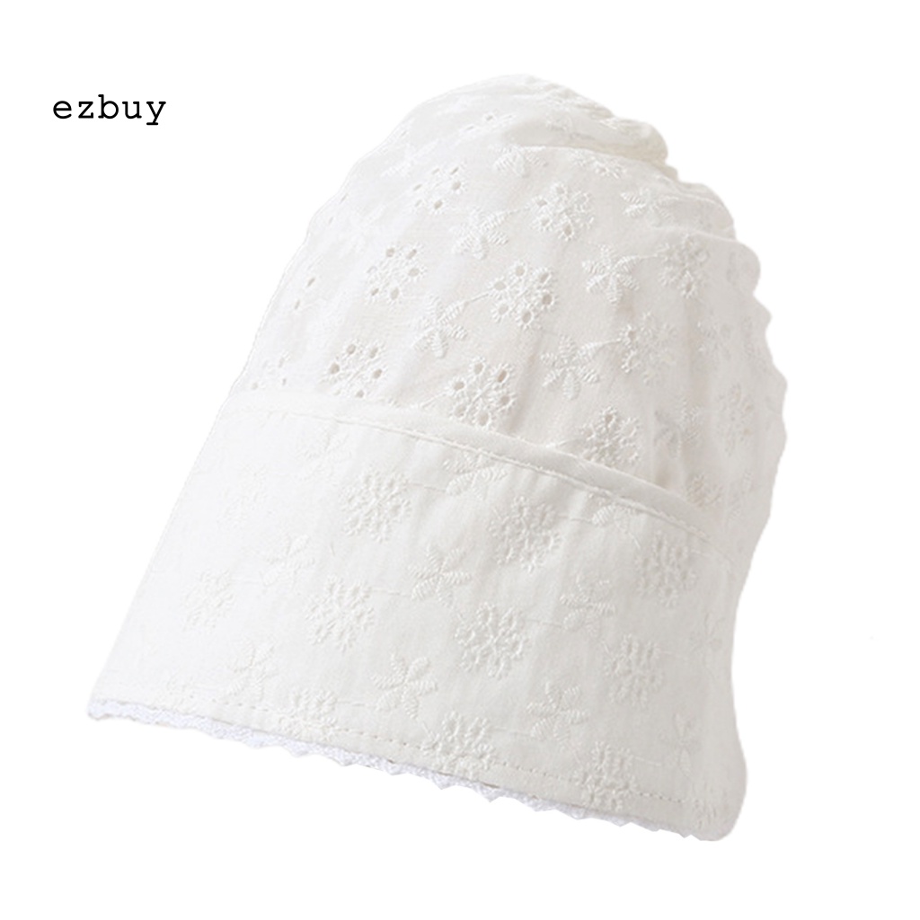 Mũ Cotton Họa Tiết Hoa Thanh Lịch Có Thể Điều Chỉnh Cho Bé Sơ Sinh