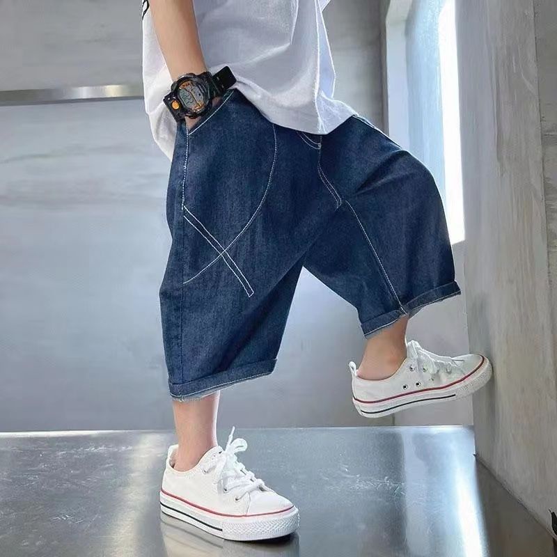 Quần Lửng Denim Thời Trang Mùa Hè Dành Cho Bé Trai