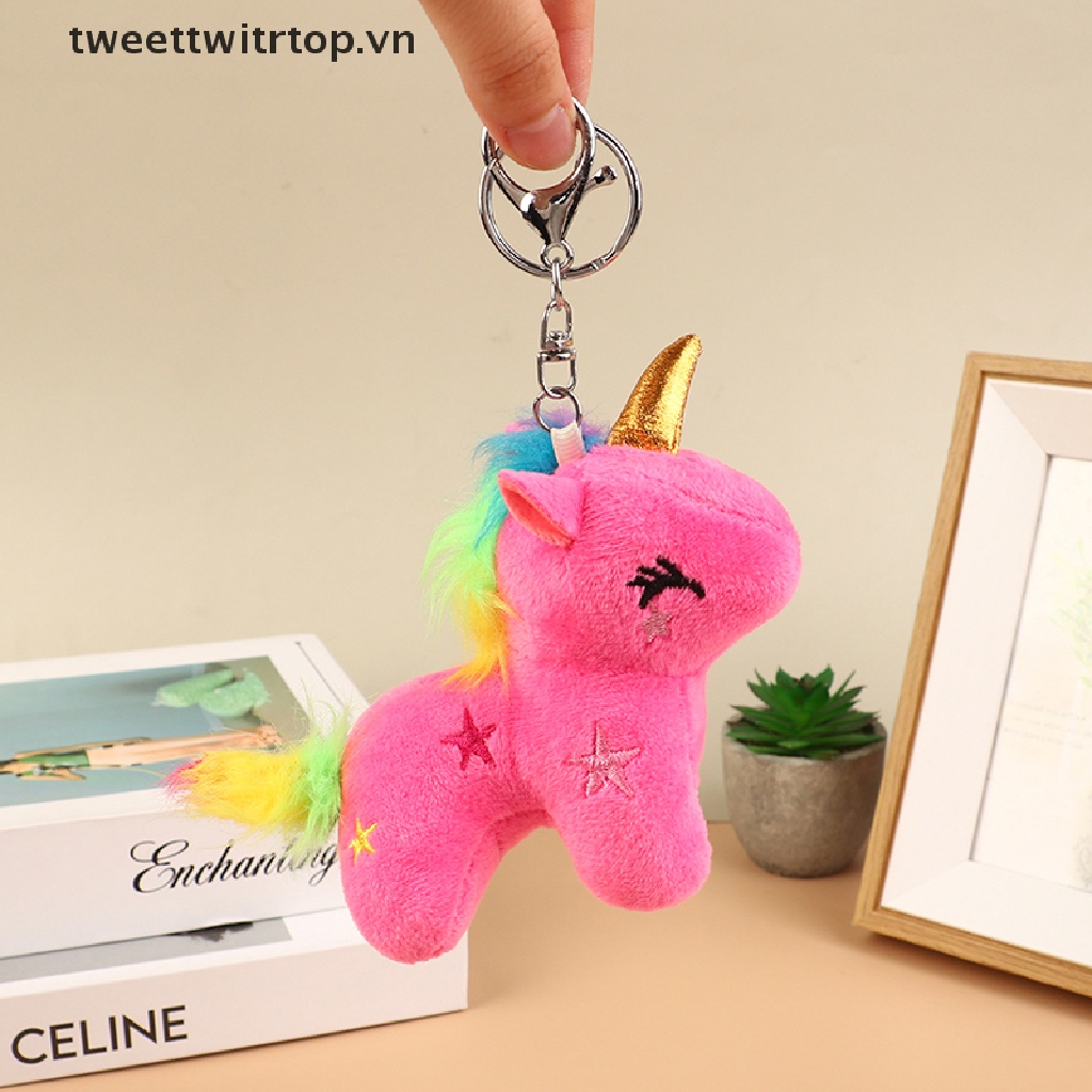 Móc Khóa Kỳ Lân Nhồi Bông Mini Mềm Mại Đáng Yêu
