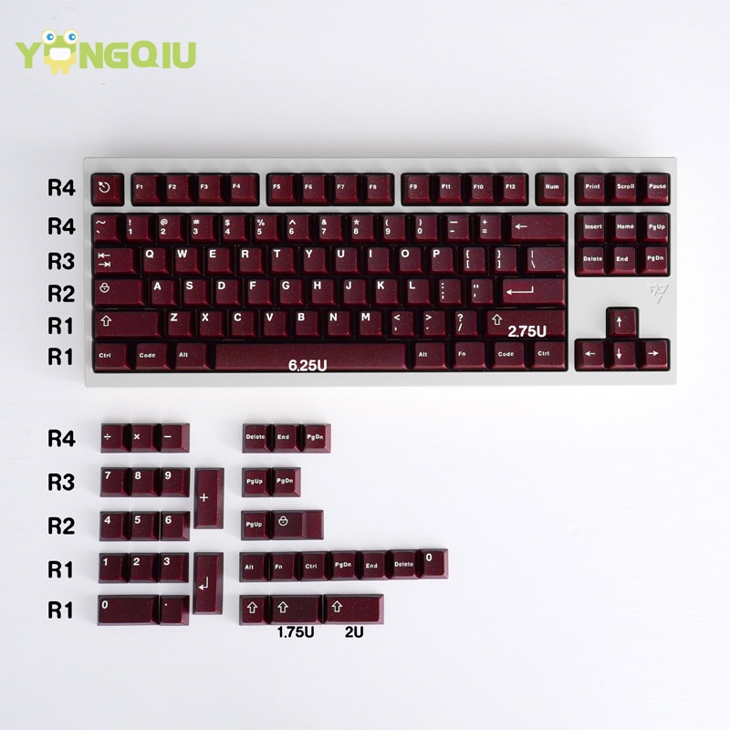 Bộ Phím Tiếng Anh Cho MX Switch 61 / 64 / 68 / 75 / 84