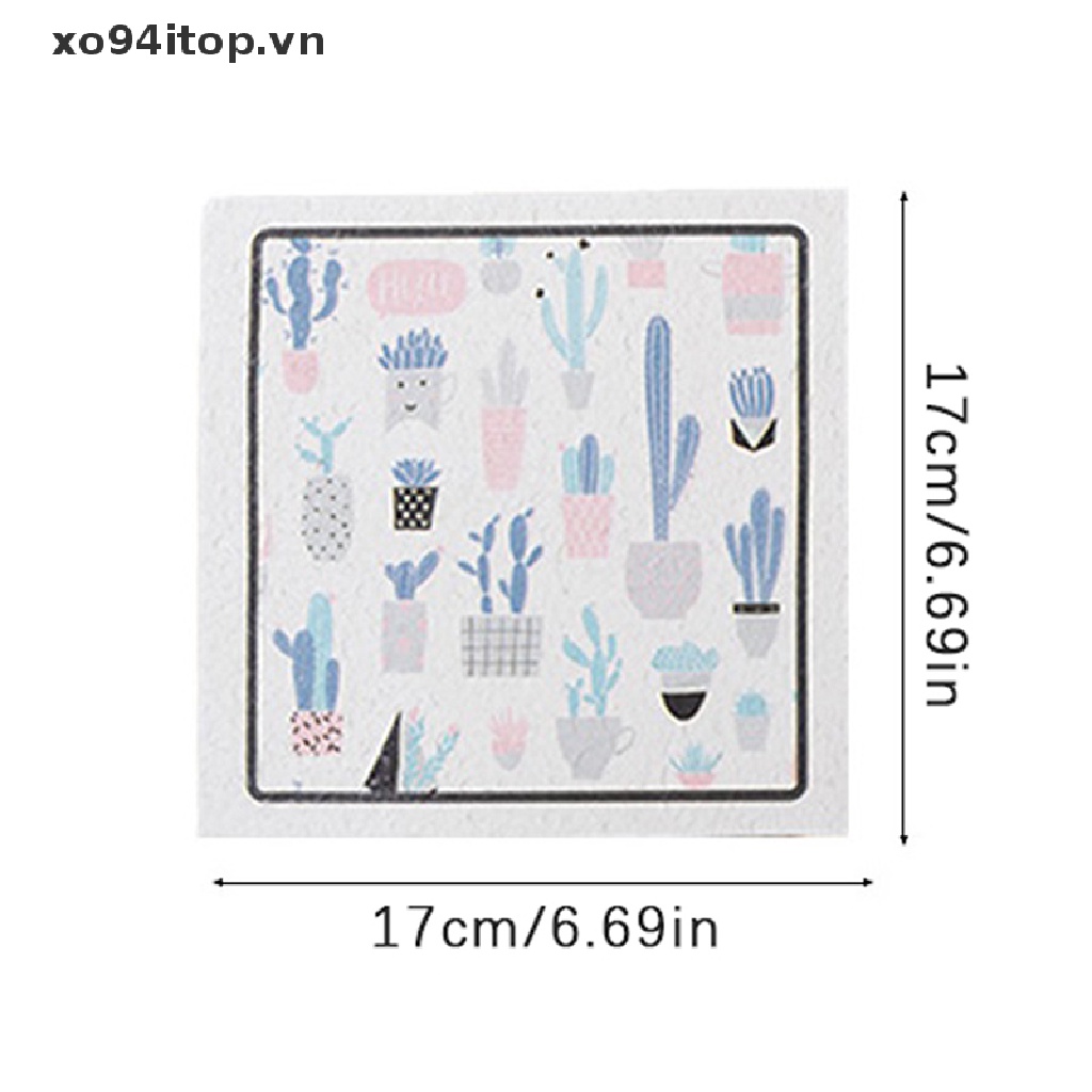 Xoitop Khăn Lau Chén Dĩa Thấm Hút Tốt 17cm