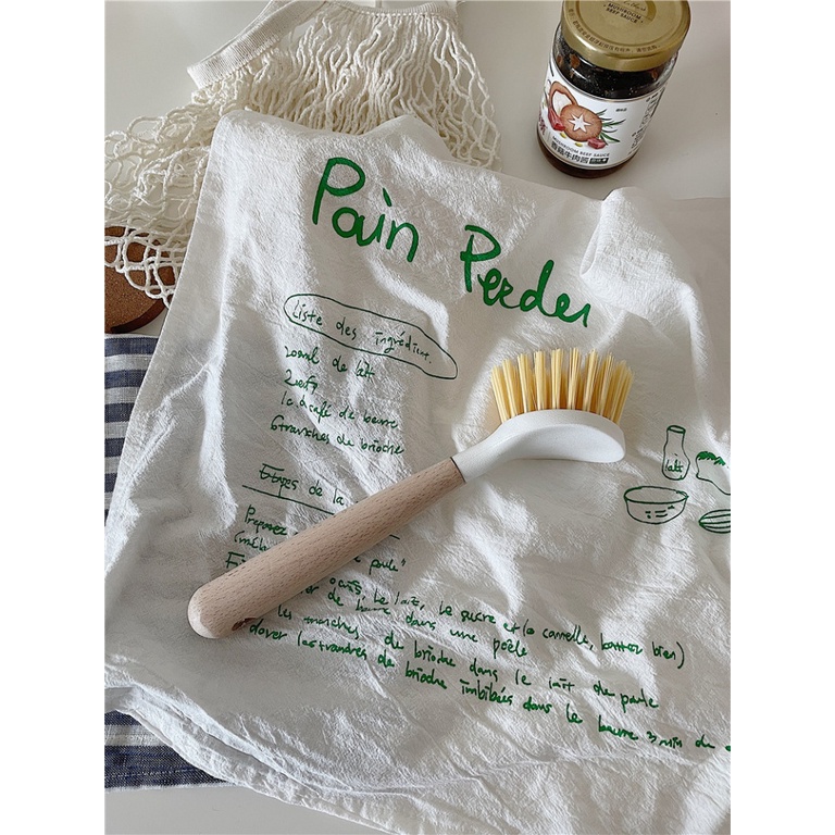 Bàn Chải Vệ Sinh Nhà Bếp Tay Cầm Dài Không Dầu Đa Năng