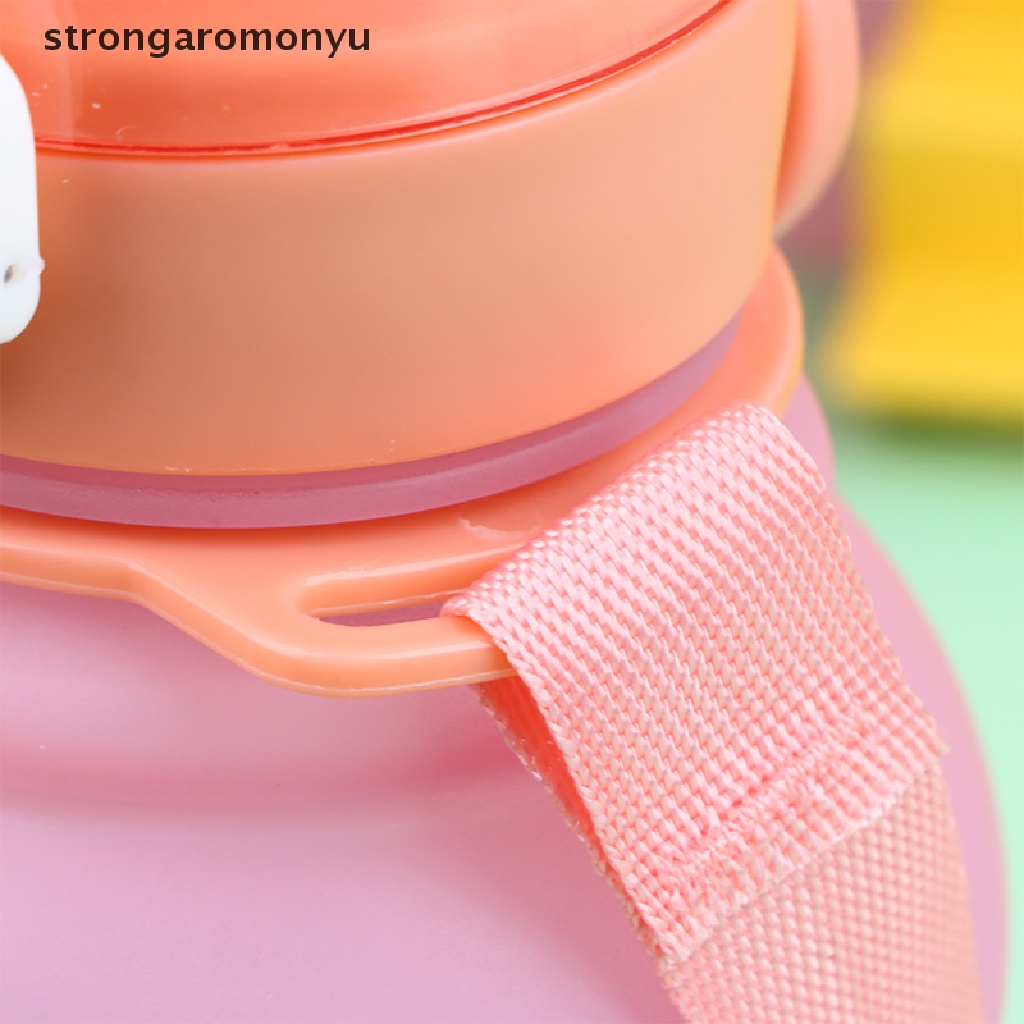 1 Bình Nước Hình Vịt Dễ Thương Kèm Ống Hút Và Dây Đeo Tùy Chỉnh Cho Học Sinh