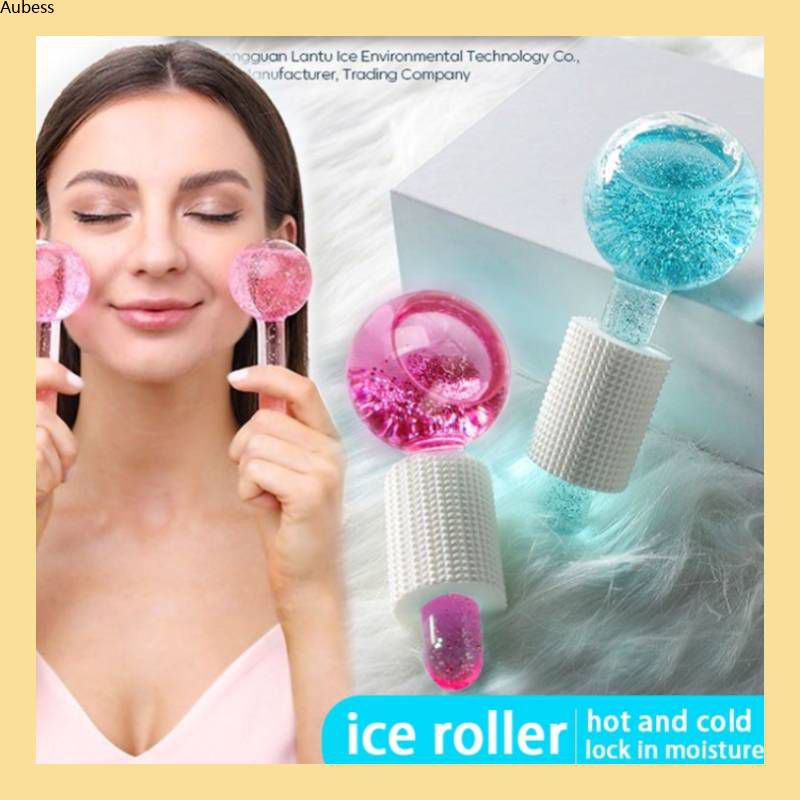 Cây Lăn Đá Quả Cầu Cây Lăn Mát Xa Mặt Máy Mát Xa Mắt Da Lạnh Quả Cầu Thủy Tinh Pha Lê Để Làm Dịu Da Đỏ Dụng Cụ Làm Đẹp Loại Bỏ Nếp Nhăn Cho Mặt AubessDS