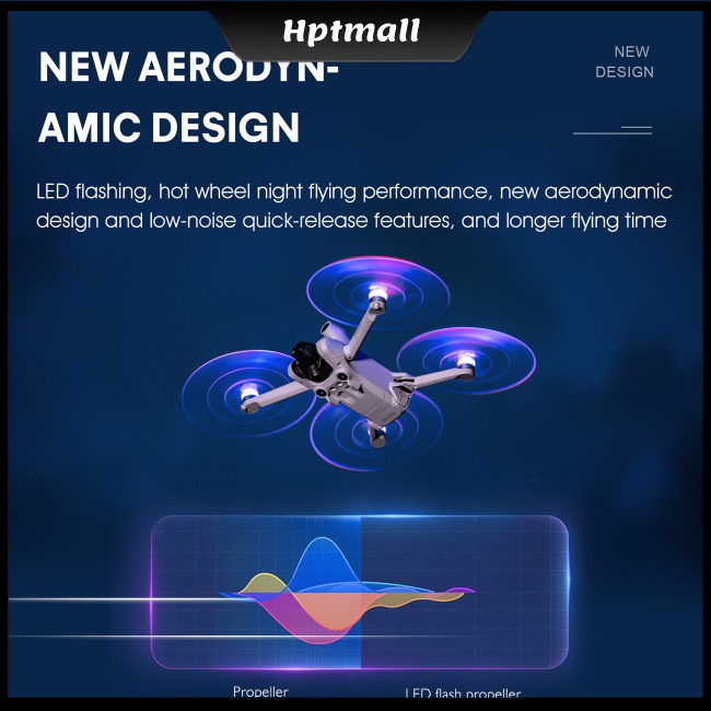 Cánh Quạt Có Đèn Led Nhấp Nháy Độc Đáo Cho Dji Mini 3 / Mini 3 Pro