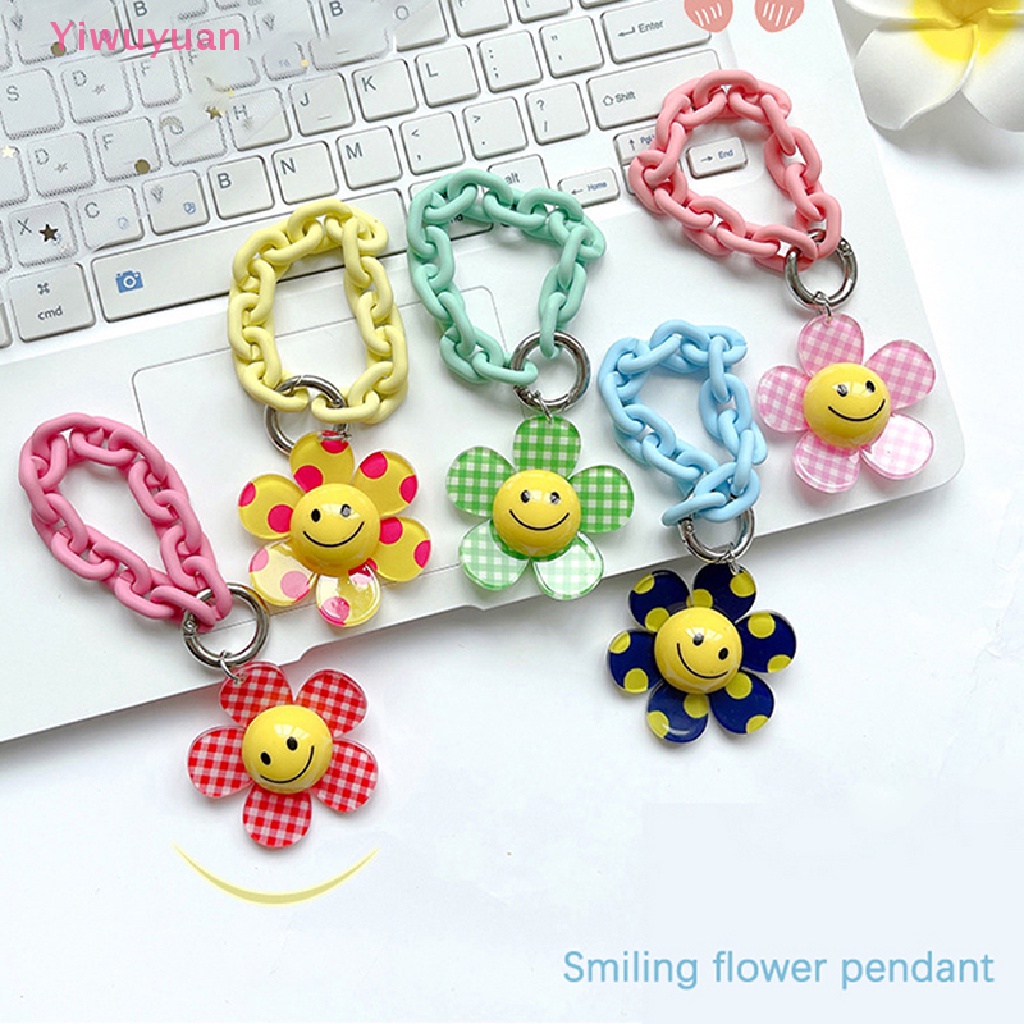 < Yiwuyuan > Móc Khóa Acrylic Hình Hoa Hướng Dương Dễ Thương Phụ Kiện Túi Xách Nữ Mới