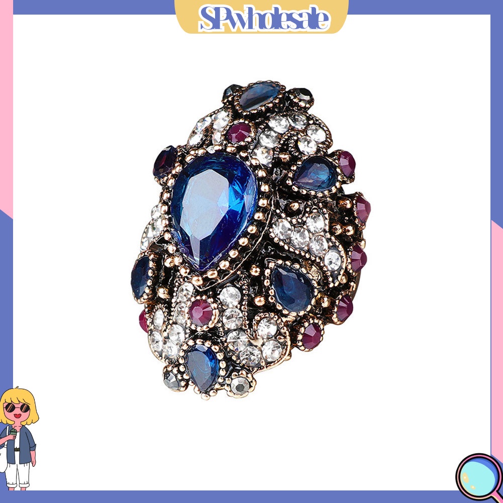 <SPwholesale> Nhẫn Đính Đá Lấp Lánh Thời Trang Cho Nữ