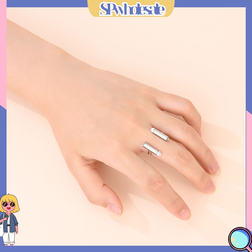 <SPwholesale> Nhẫn Hở Đính Ngọc Trai Nhân Tạo Thời Trang Dành Cho Nữ