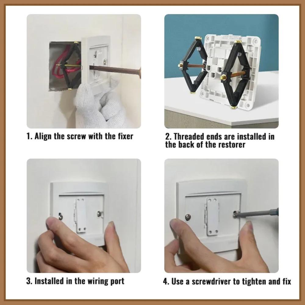 WATTLE Set 10 Công Tắc Gắn Tường 86mm Sửa Chữa Băng Cát Sét