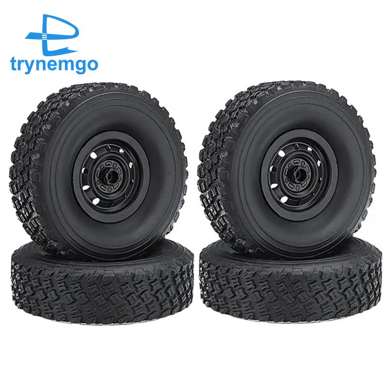 Set 4 Bánh Xe 67mm Chuyên Dụng Cho Xe Điều Khiển Từ Xa WPL C14 C24 C34 C44 C24-1 FJ40 1 / 16