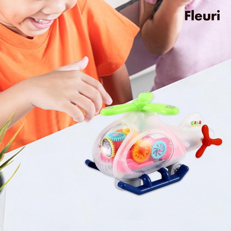 Máy Bay Trực Thăng Đồ Chơi Trong Suốt Cho Bé 1-3 Tuổi