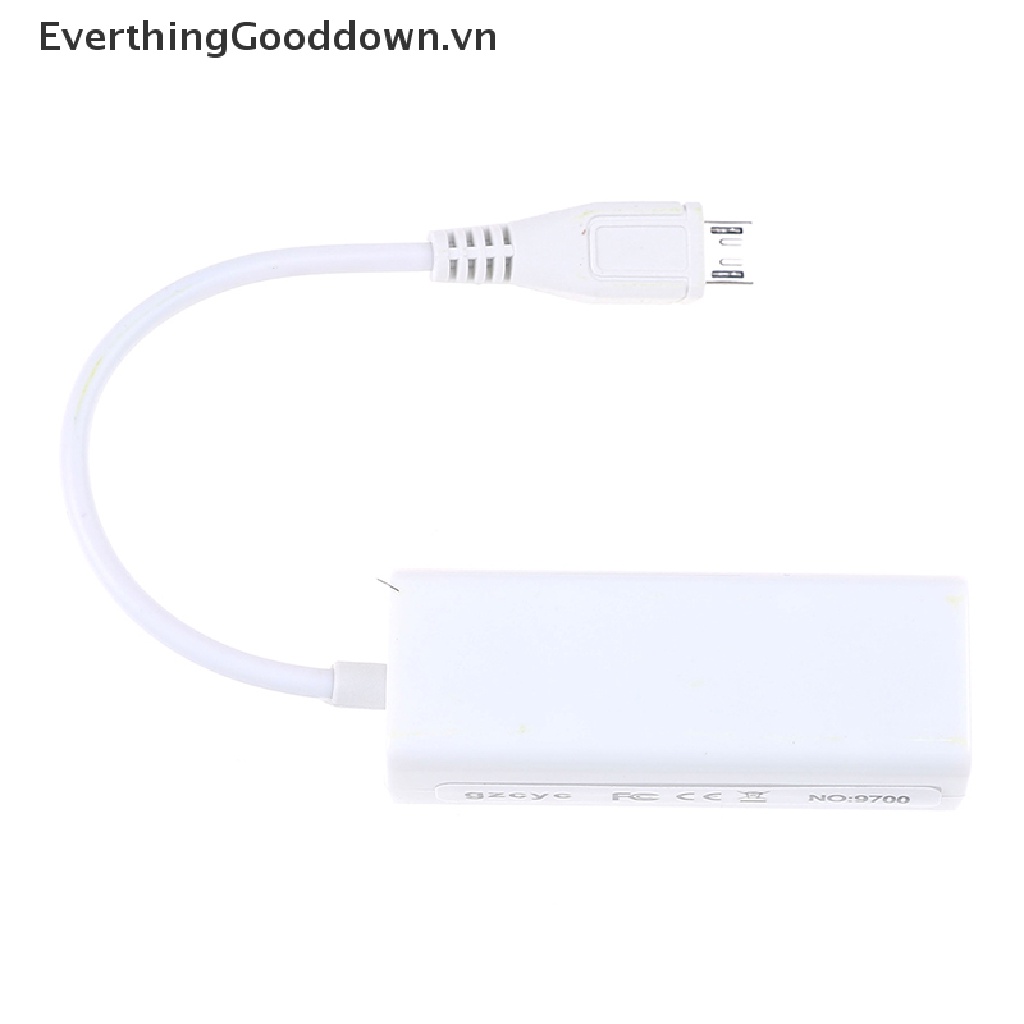 Everthingooddown adapter 5-Pin micro usb 2.0 Sang RJ45 LAN ethernet 100mbps Cho Máy Tính Bảng vn