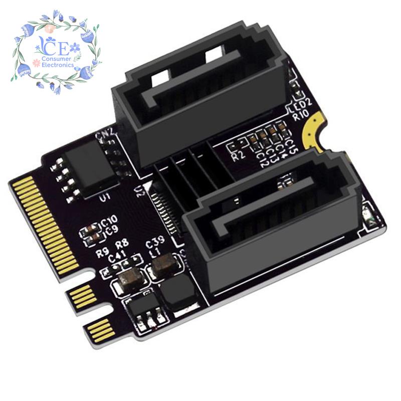 Card Mở Rộng M.2 A Key + E Key Sang SATA 3 Adapter JM582Revision SATA III SATA III Cho Máy Tính