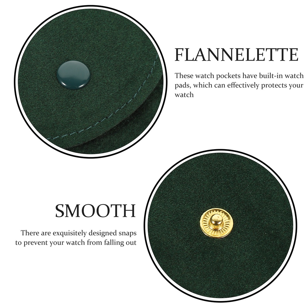 Reloj Set 2 Túi Đựng Đồng Hồ Đơn Bằng Lông Cừu Đính Ngọc Trai Trang Trí Para Hombre Dành Cho Bạn Nữ Mang Theo Du Lịch