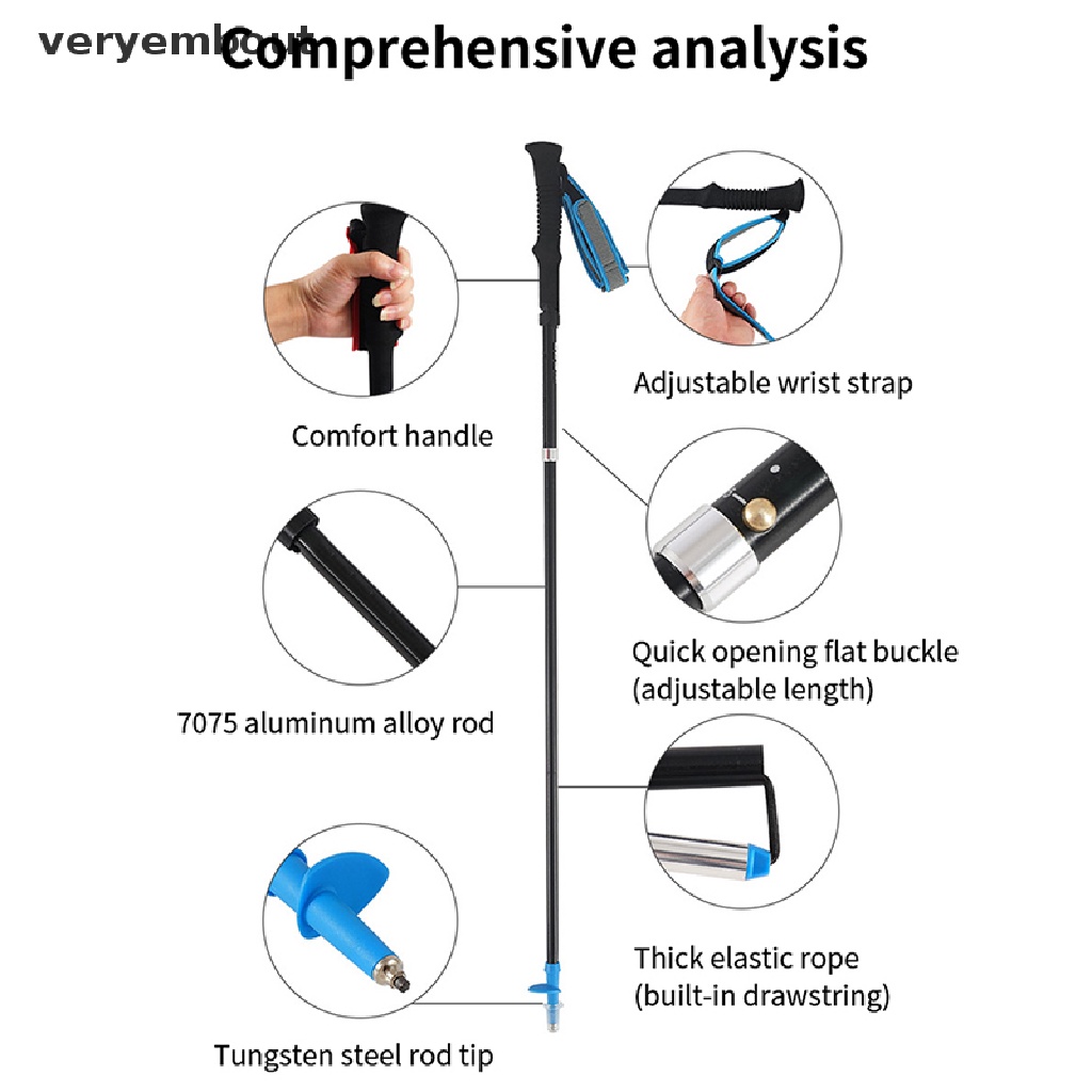 Ut Gậy Leo Núi Gấp Gọn Tiện Dụng Chất Lượng Cao