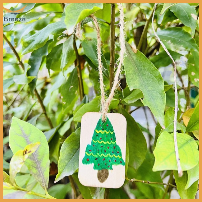 Set 100 Mặt Dây Chuyền Gỗ Hoạt Hình Handmade Diy Có Lỗ Treo