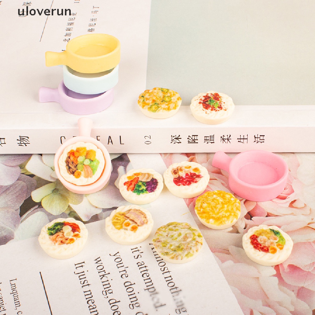 Uloverun Set 5 Mô Hình Nồi Macrame Trang Trí Nhà Búp Bê