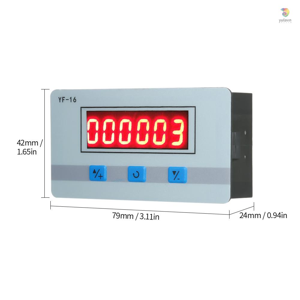 Mô đun đếm kỹ thuật số mini Dc / Ac5V ~ 24v với giao diện Npn và Pnp 1~999999