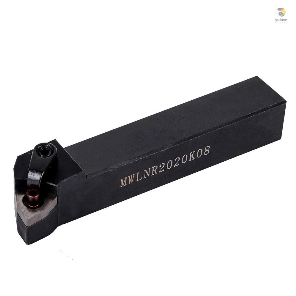 Yula) MWLNR2020K08 + 10 Giá Đỡ WNMG080404 Bộ Phụ Kiện Chèn Cacbua Cacbua + Cờ Lê Cho Máy Tiện