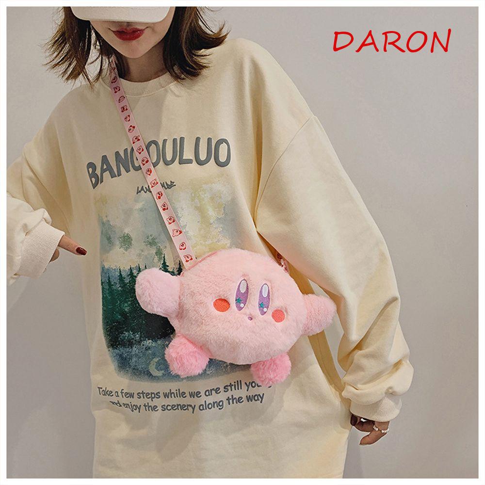 Daron Ba Lô Kirby Nhồi Bông Dây Rút Đựng Tiền Xu Phù Hợp Làm Quà Sinh Nhật Cho Bé Kirbys