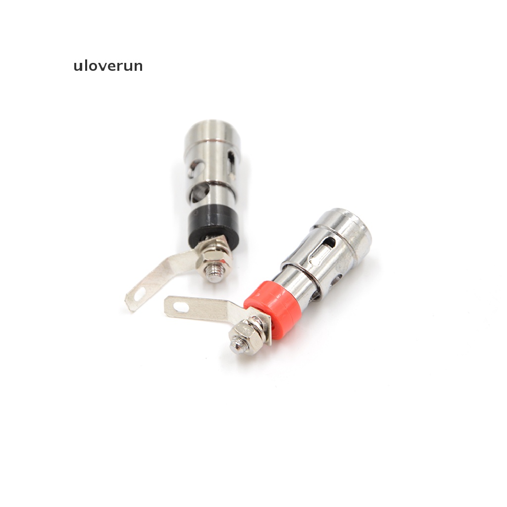 Uloverun Set 2 Đầu Nối Dây Loa Âm Thanh Mạ Niken Chất Lượng Cao