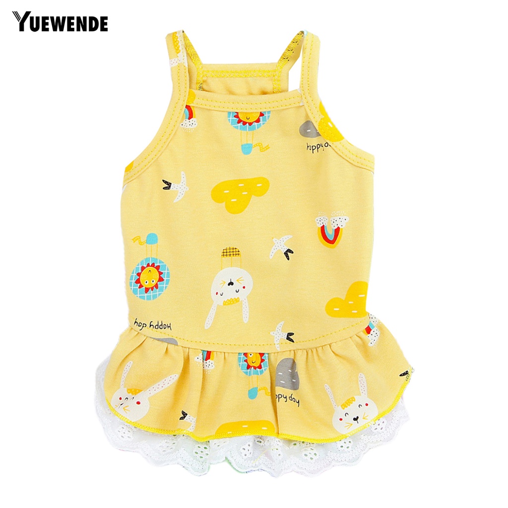 Đầm Mềm Mại In Họa Tiết Hoạt Hình Có Thể Giặt Rửa Cho Thú Cưng