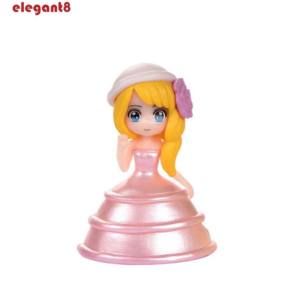 Set 6 Mô Hình Đầm Công Chúa Trang Trí Bánh Kem