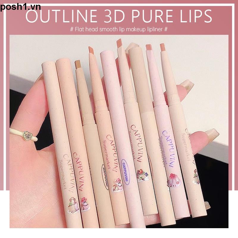 💌Chì Kẻ Viền Môi 3D Kháng Nước Lâu Trôi Tự Nhiên 5 Màu Sắc