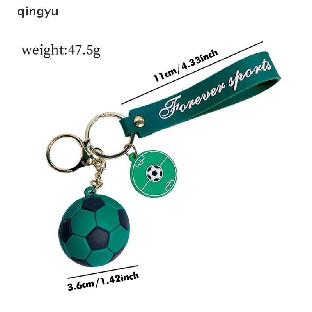Móc Chìa Khóa Bằng Cao Su PVC Mềm Hình Quả Bóng Đá Cho Nam Và Nữ