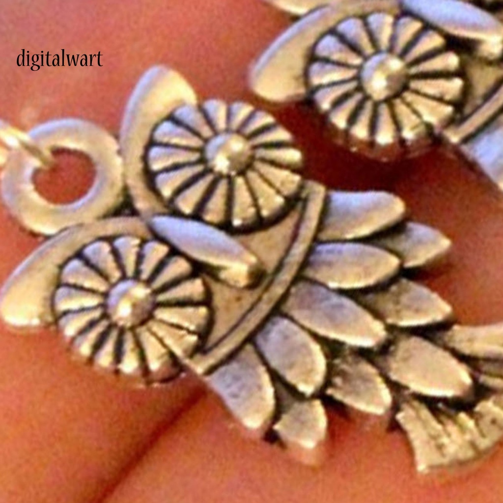 Kỹ Thuật Số| 1 Đôi Bông Tai Móc Hình Chim Cú Bằng Hợp Kim Kẽm Phong Cách Bohemian Dành Cho Nữ