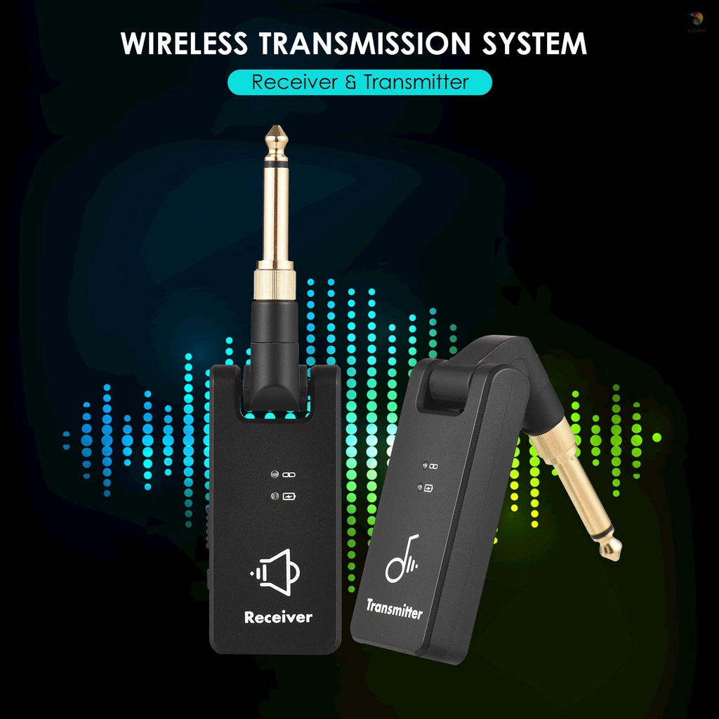 Hệ Thống Truyền Nhận Tín Hiệu Không Dây M-VAVE WP-8 2.4G Kèm Pin 3.5mm &amp; 6.35mm Cho Guitar Bass