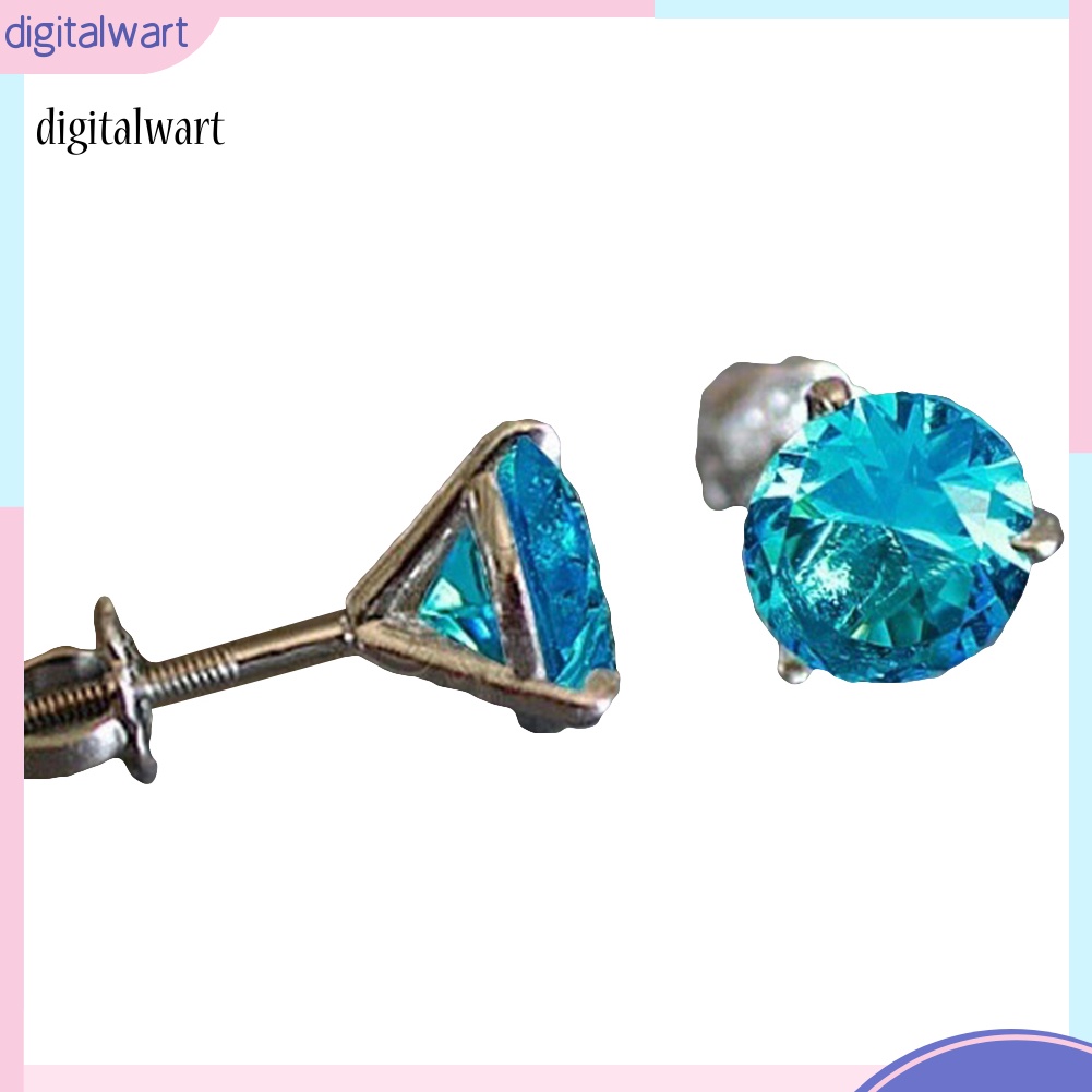 Kỹ Thuật Số| Bông Tai Tròn Đính Đá Thời Trang Nữ Tính