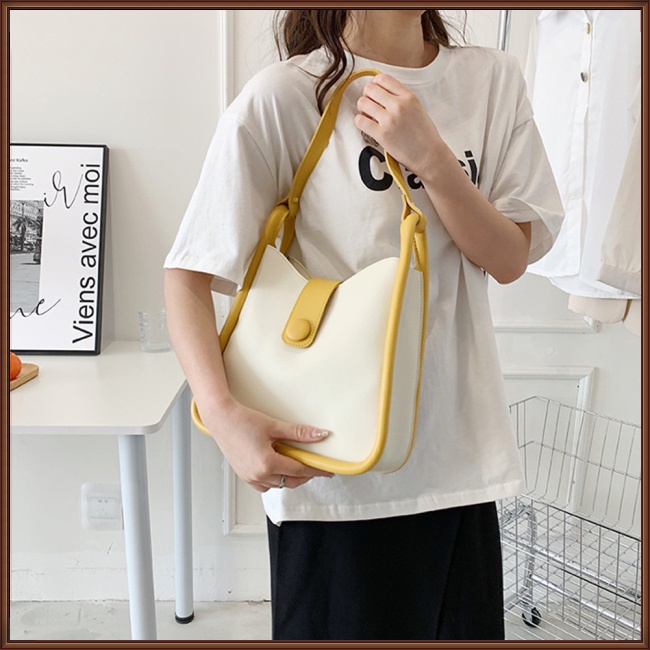 Túi Đeo Chéo Vai Bằng Da Sức Chứa Lớn Màu Trơn Dành Cho Nữ