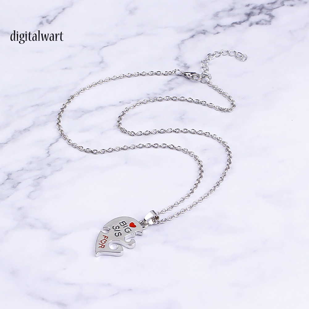 Kỹ Thuật Số| Set 2 Vòng cổ MặT HìNh TráI Tim KhắC Chữ ThờI Trang Cho Nữ