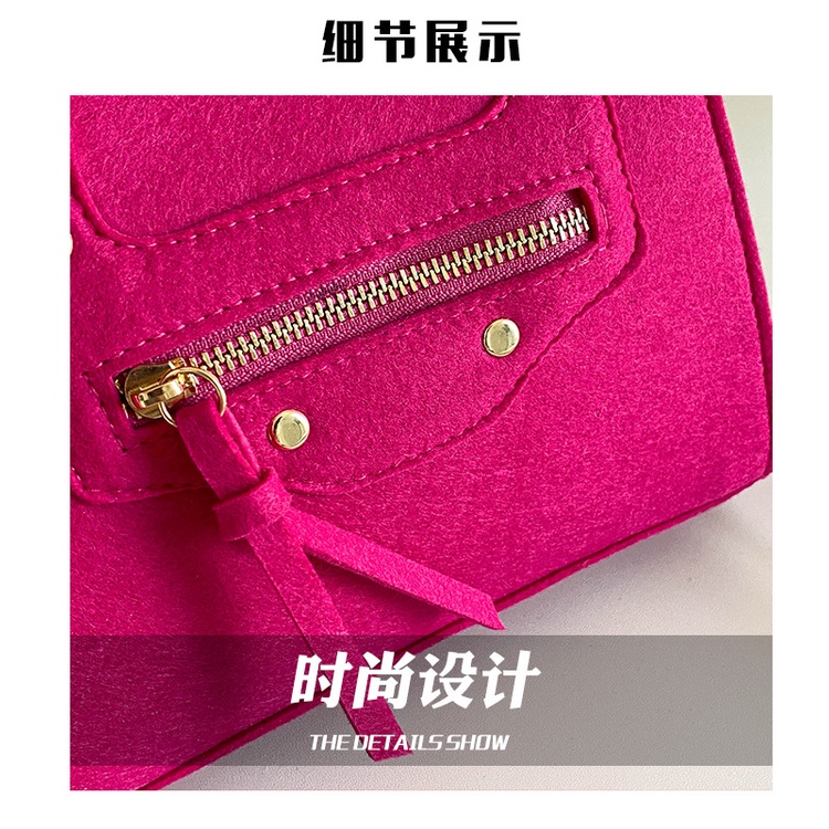 Túi Đeo Chéo Dáng Vuông Nhỏ Đơn Giản Thời Trang Xuân 2023 Phong Cách Pháp