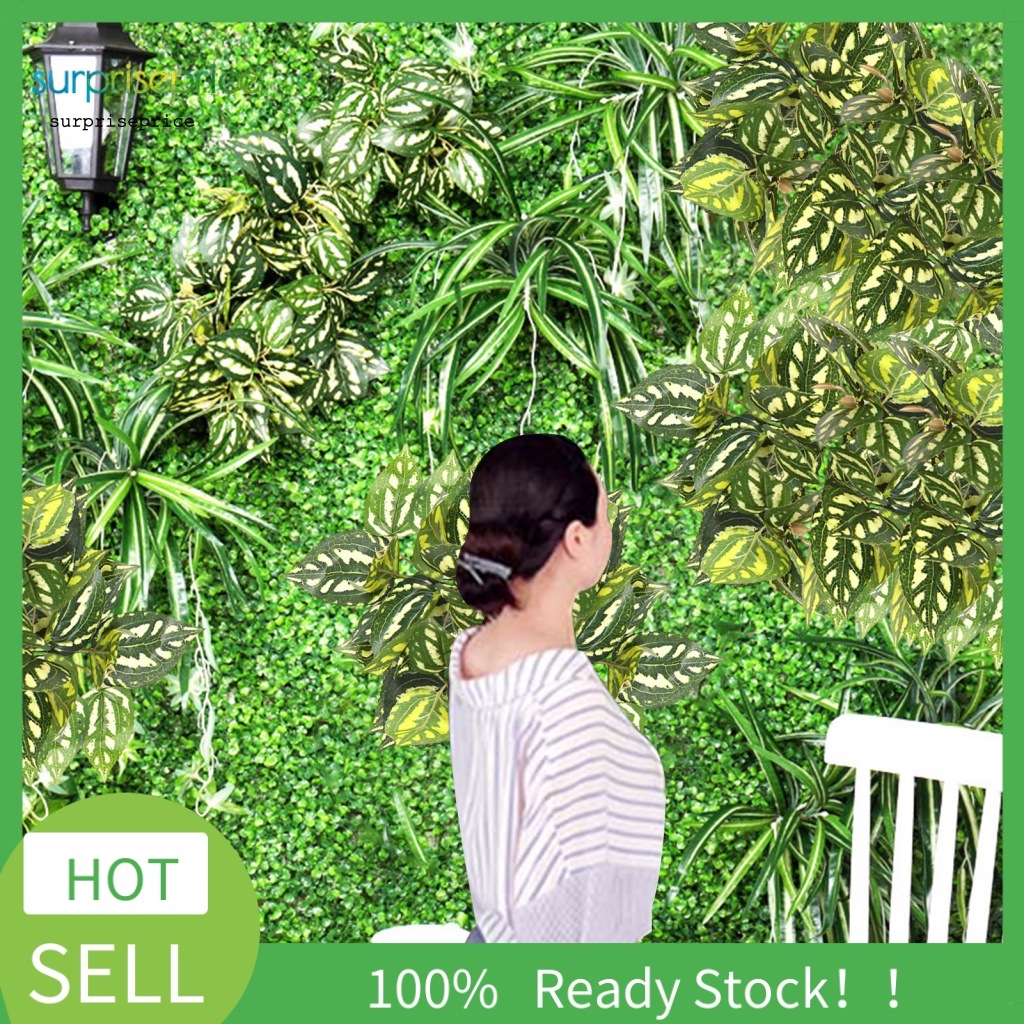 Set 5 Nhánh Lá Xanh Nhân Tạo Không Phai Màu Dùng Trang Trí Nhà Cửa DIY