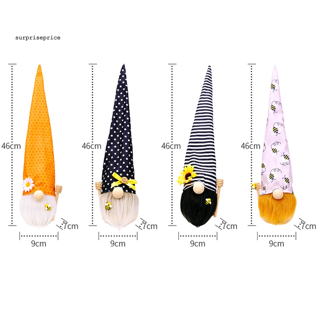 Spa Đồ trang trí Búp Bê Vô Diện Đội Mũ Dài Trang Trí Nhà Cửa