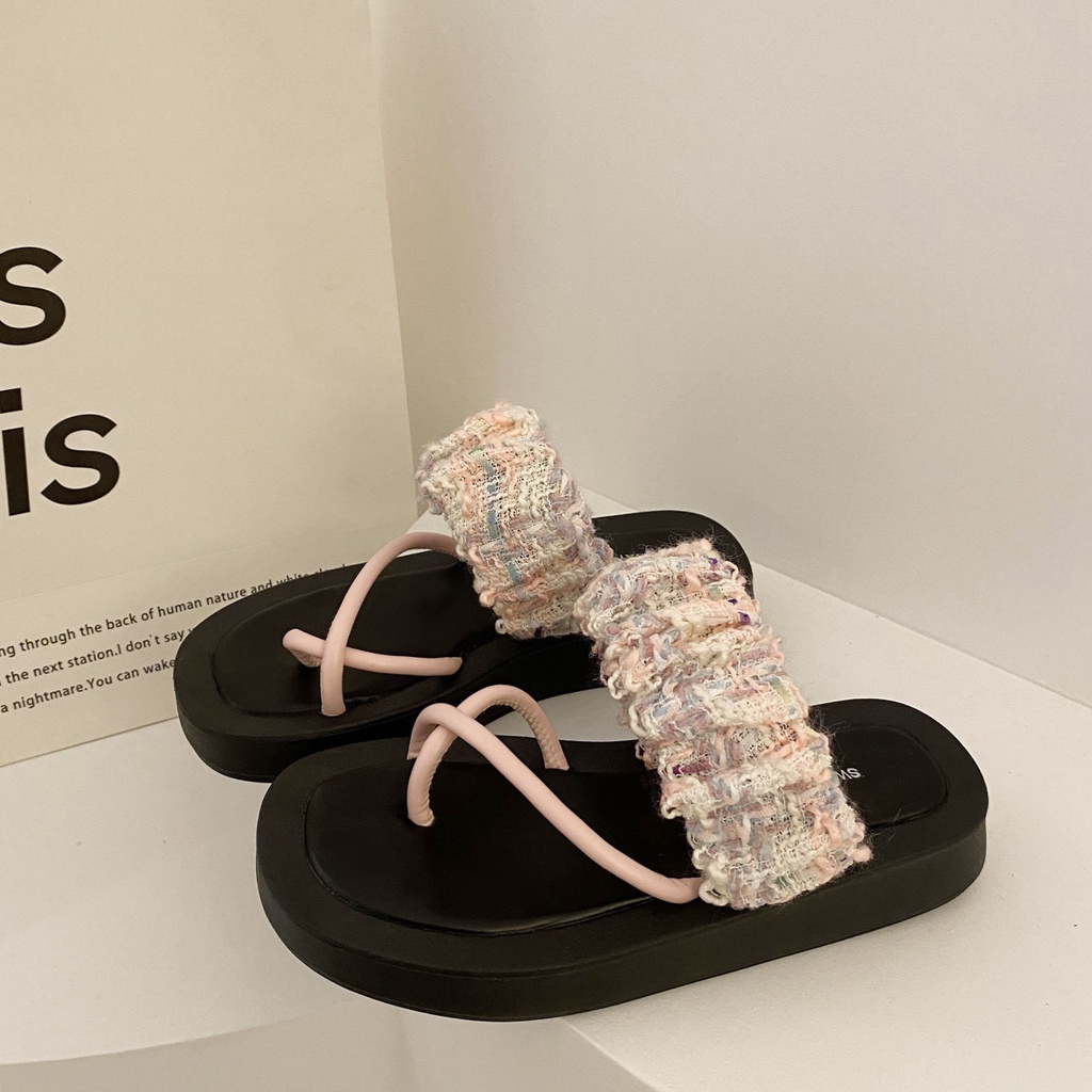 Dép Sandal Đế Dày Chống Trượt Thời Trang Dành Cho Nữ