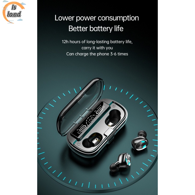 Tai Nghe Nhét Trong Không Dây X8 Tws Màn Hình Led Cảm Ứng Âm Thanh Nổi Kèm Hộp Sạc