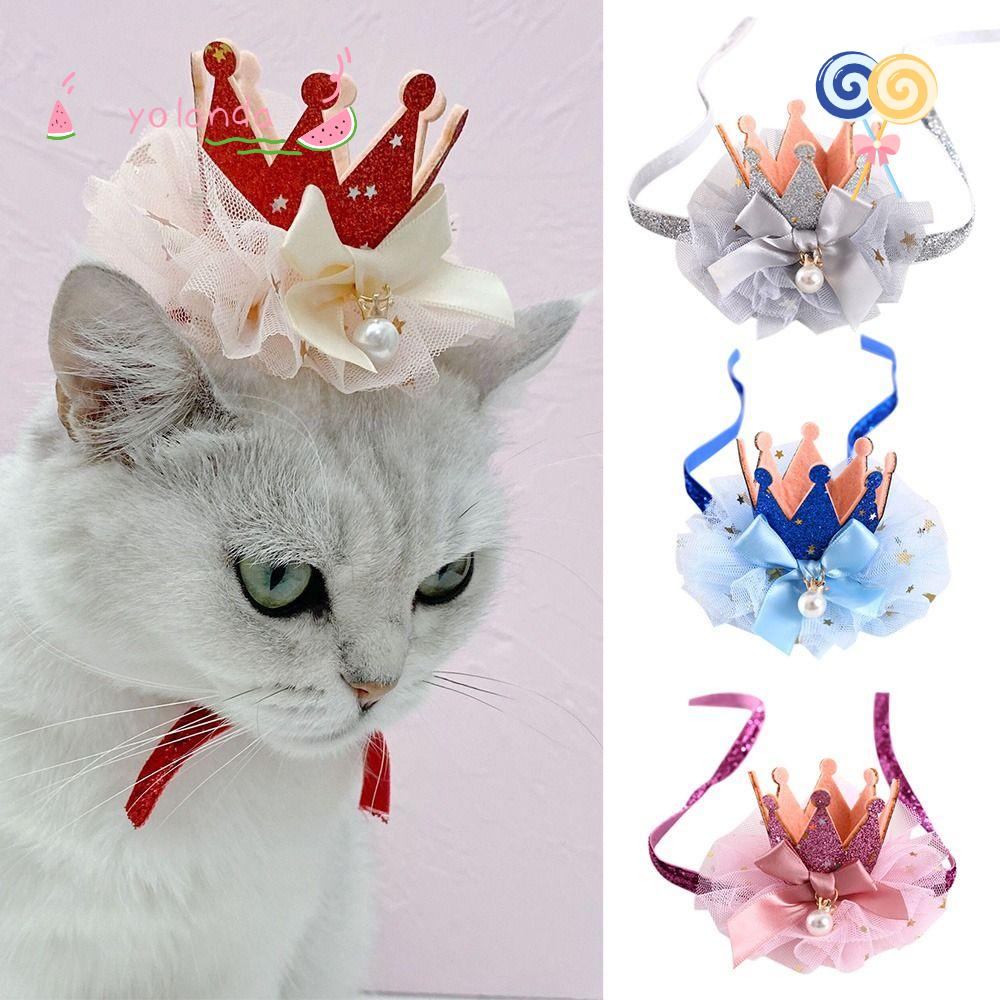 Set 2 Kẹp Tóc Tạo Hình Nón Xinh Xắn Dễ Thương Dành Cho Thú Cưng