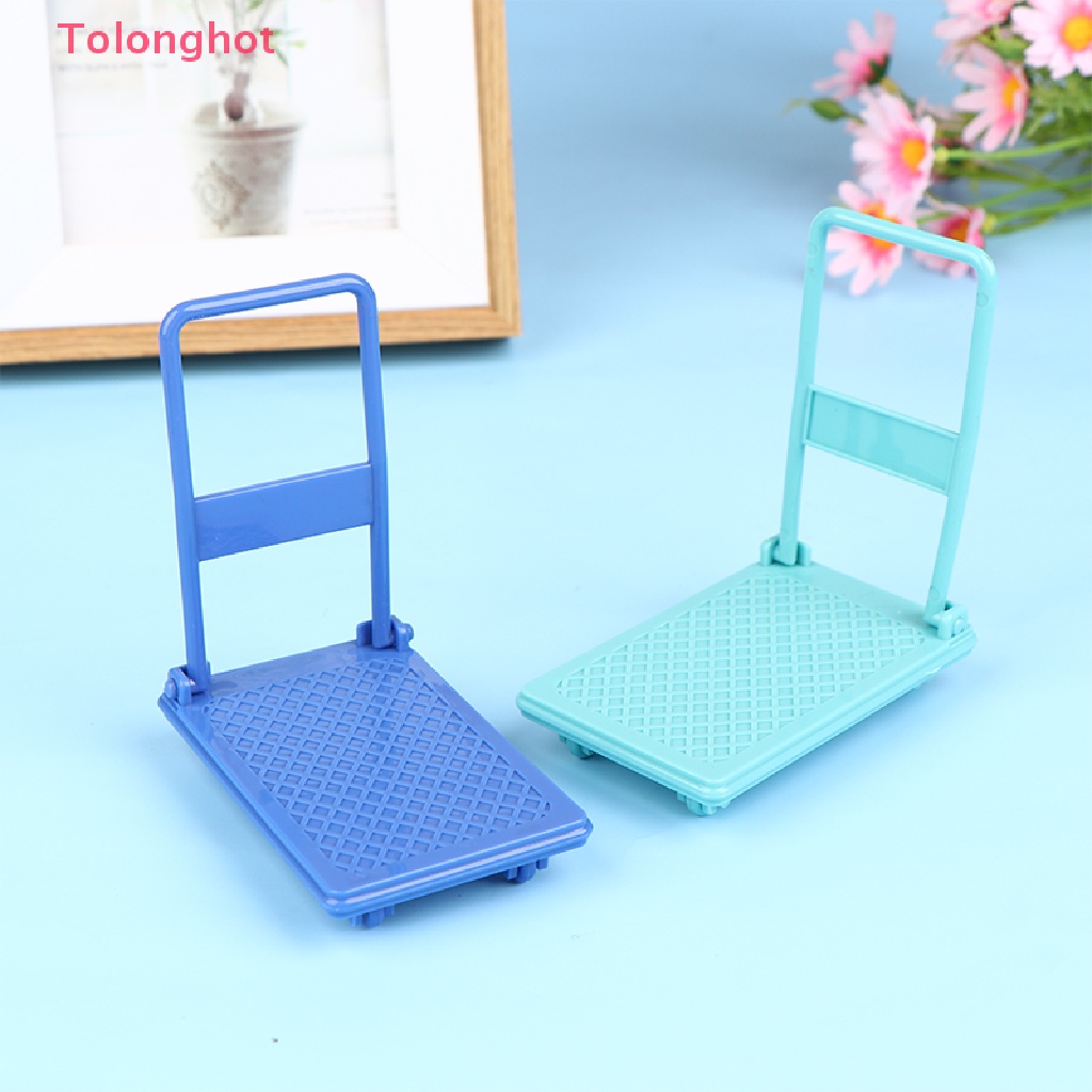 Mô Hình Xe Đẩy Mua Sắm Trang Trí Nhà Búp Bê Tỉ Lệ 1 / 12