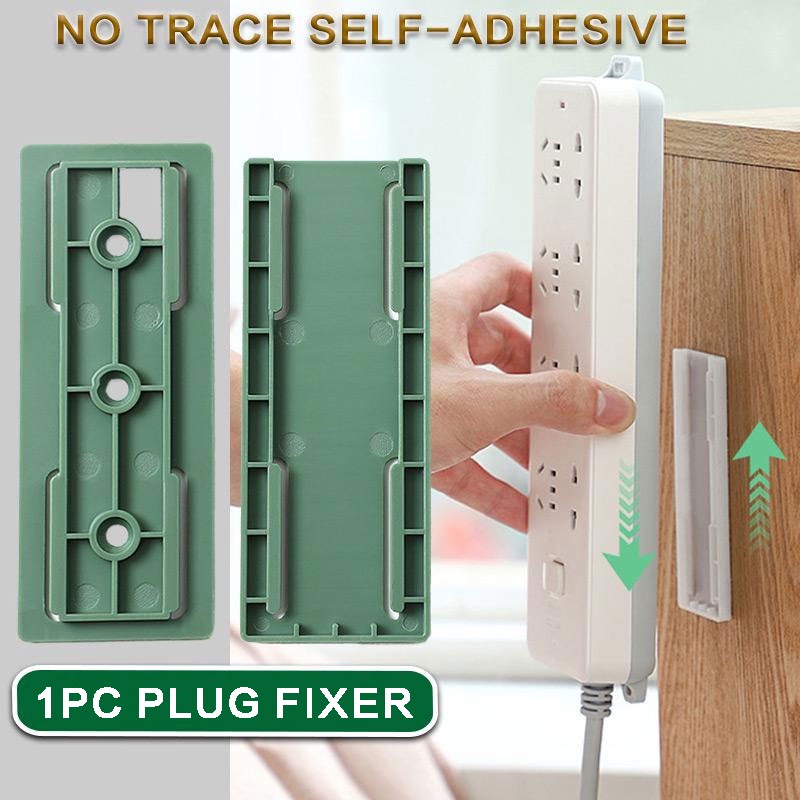 1 Giá Đỡ Cố Định Ổ Cắm Điện Gắn Tường Không Cần Đục Lỗ