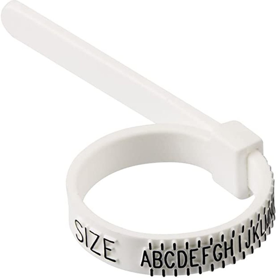 Size Ring Sizer Measure Finger Size Plastic Finger Sizing Measurement Belt