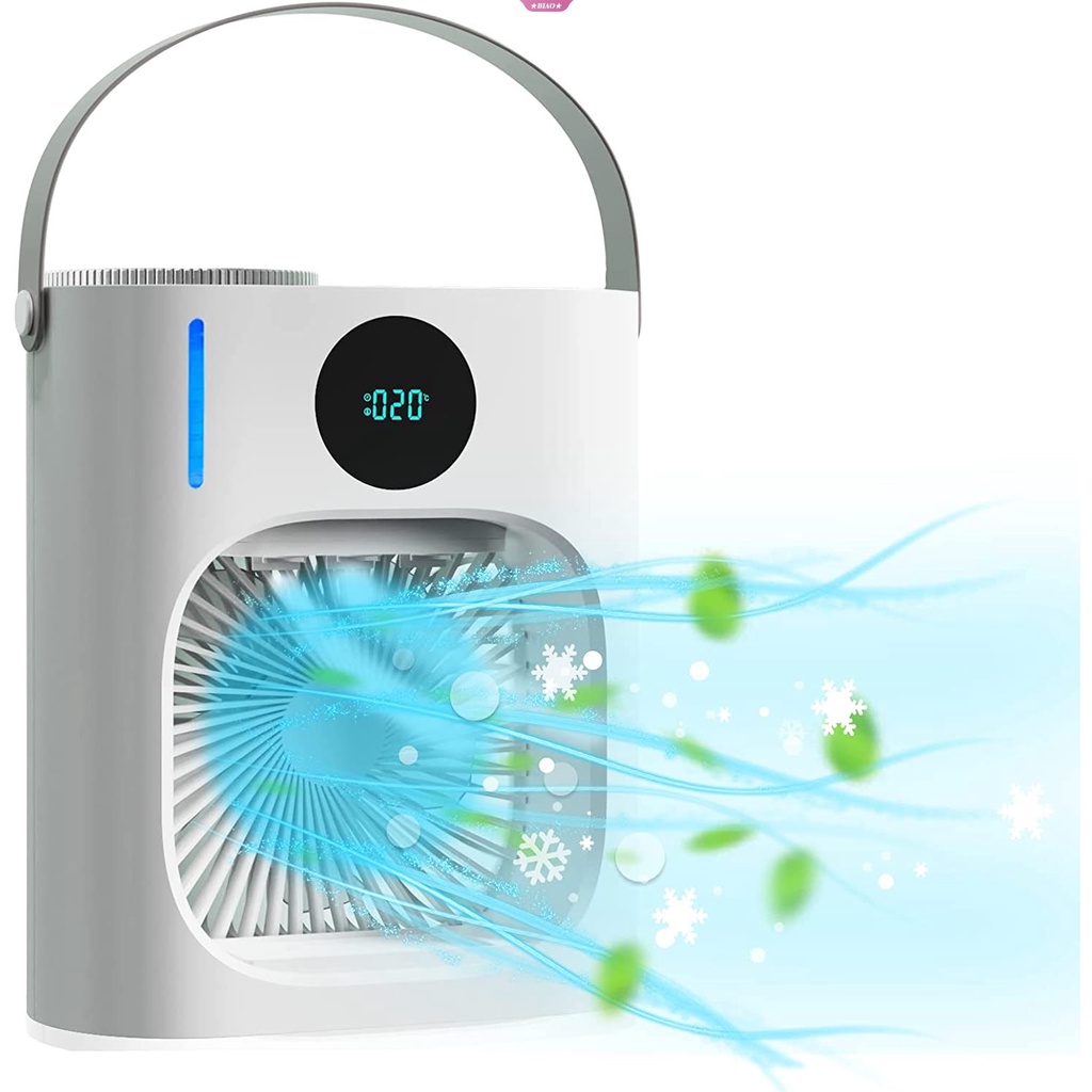 Quạt Phun Sương Mini Để Bàn Sạc usb Phong Cách Nhật Bản Mới 3 Chế Độ Tiện Lợi