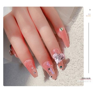 Set 10 Hạt Đá 3D Màu Tím Đính Móng Nghệ Thuật