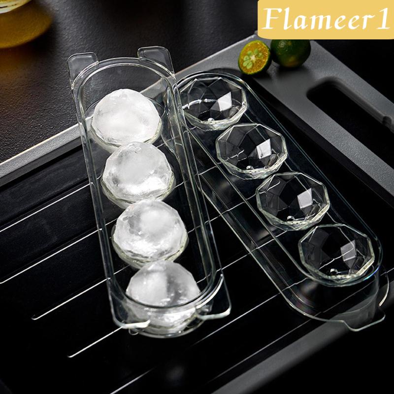 [Flameameer1] Khay Làm Đá Viên Hình Cầu Cấp Thực Phẩm Tái Sử Dụng Được Cho Bia / Nước Chanh