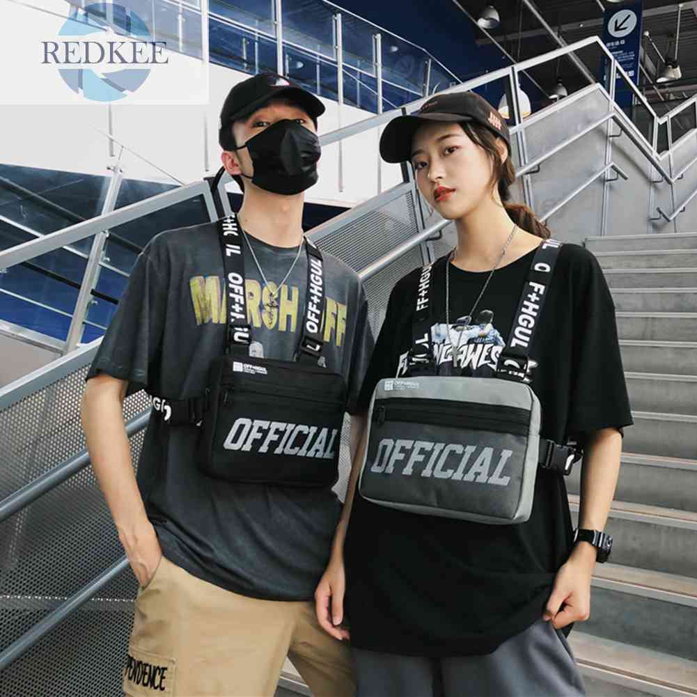 Túi Đeo Chéo Ngực Vải Oxford Nhỏ Gọn Có Thể Điều Chỉnh Thời Trang Cho Nam