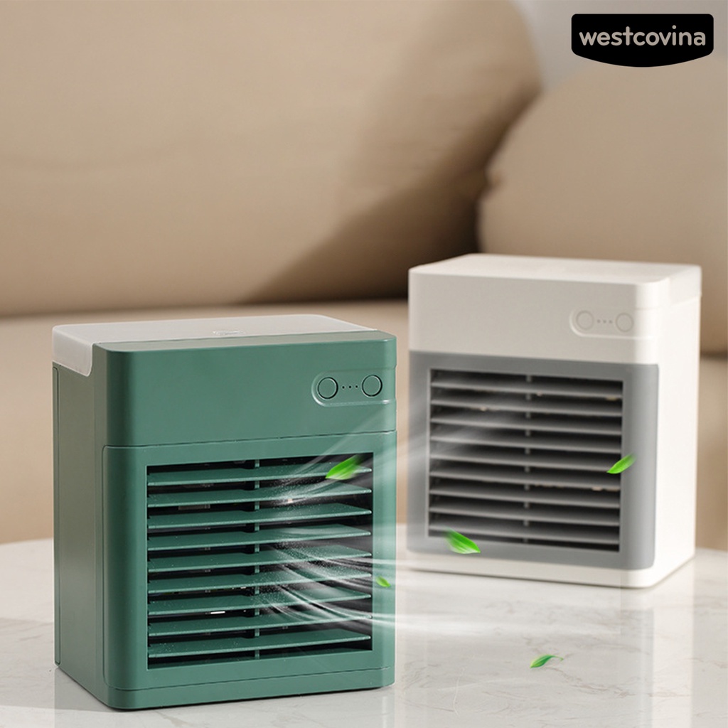 W🅢Quạt Phun Sương Làm Mát Không Khí Dung Tích Lớn 2 Màu Tùy Chọn