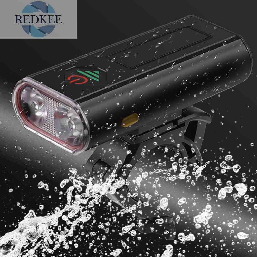 Đèn Pha LED 2T6 Cổng Sạc USB Loại C Cho Xe Đạp Địa Hình