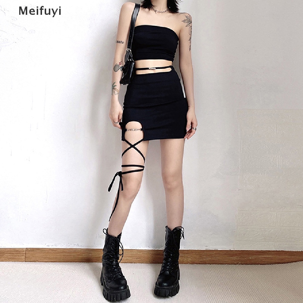 Chân Váy Mini Lưng Cao Màu Sắc Trơn Phong Cách Harajuku Quyến Rũ Y2k